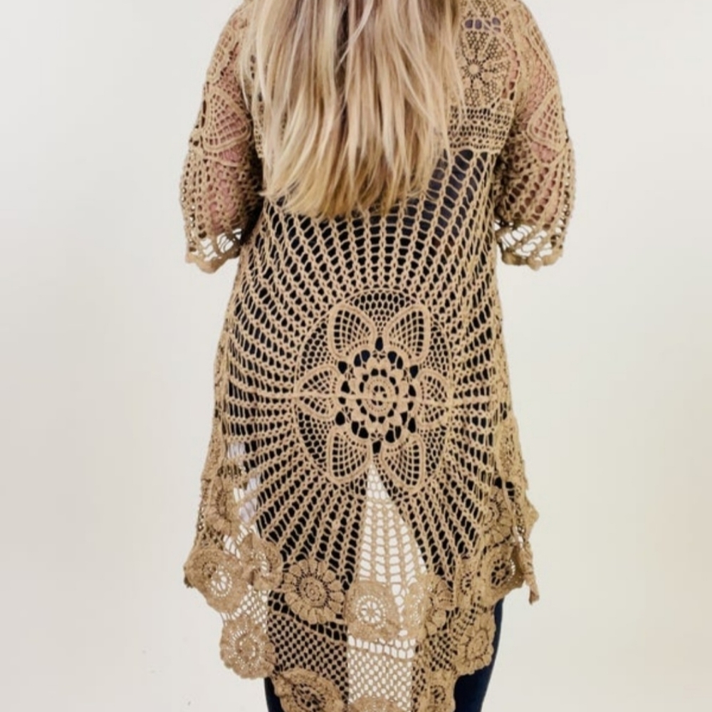 Women's XXL Kimono / Cardigan.  Taupe.  Brand new!